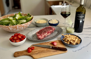 Steak Salad with Creamy Cilantro Dressing