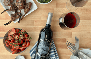 Lamb Lollipops with Herbed Tomatoes & Garlic Parsley Sauce