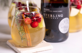 Malvasia Bianca Holiday Sangria for National Sangria Day