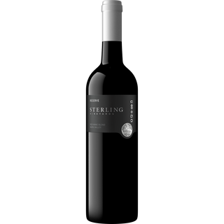 Bottle of Sterling Reserve wine on a white background