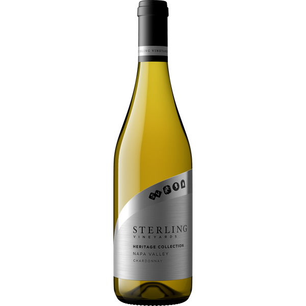A Bottle of Sterling Vineyards Chardonnay 