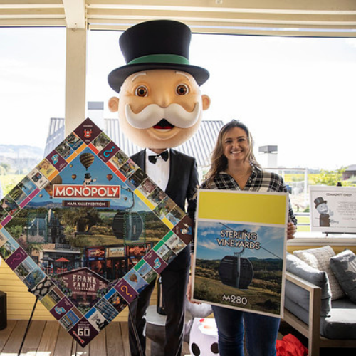 Lauren and Mr Monopoly