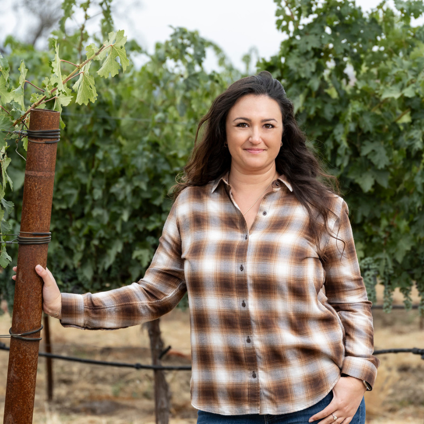Winemaker Lauren Kopit in Vineyard