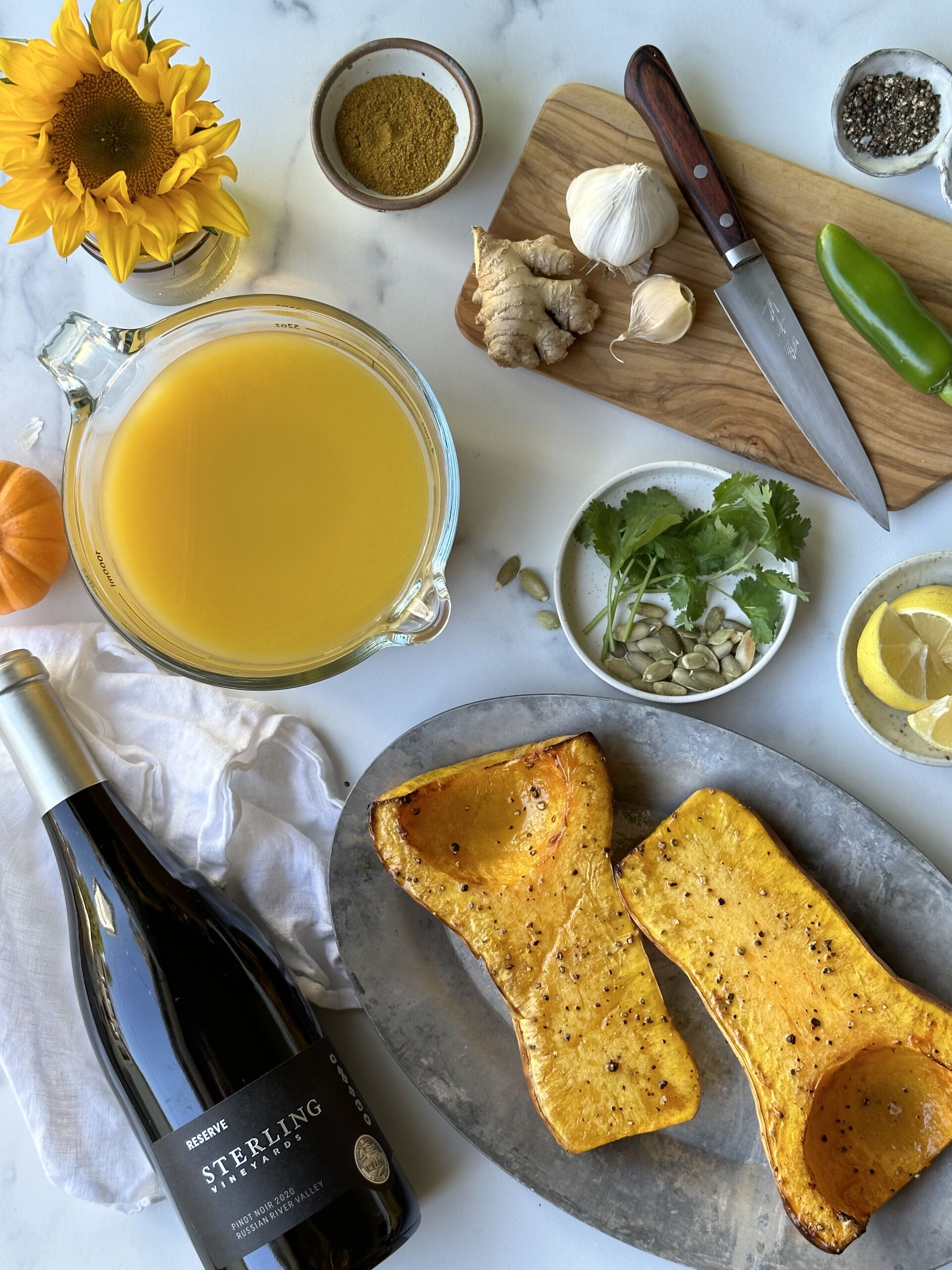 Curry Butternut Squash Soup Ingredients