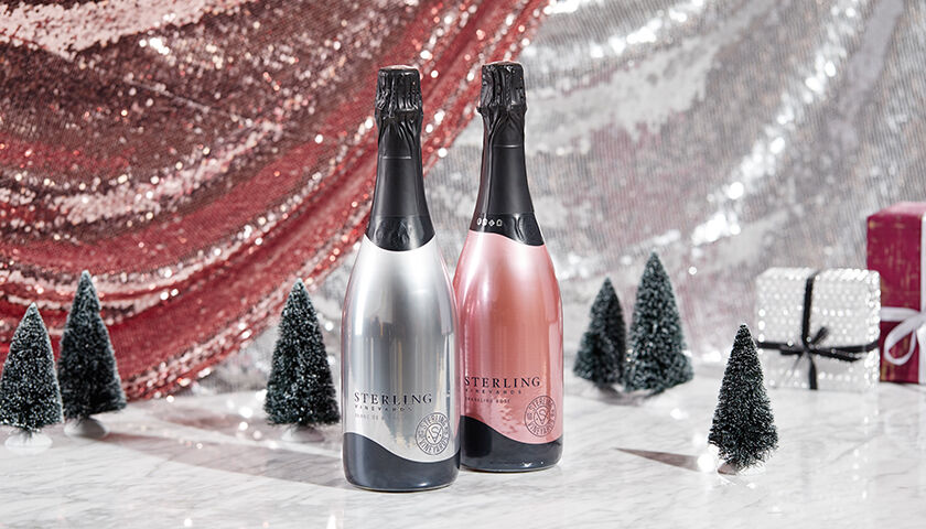 Sterling Corporate Gifting Wines - Sparkling Blanc de Noir and Sparkling Rose