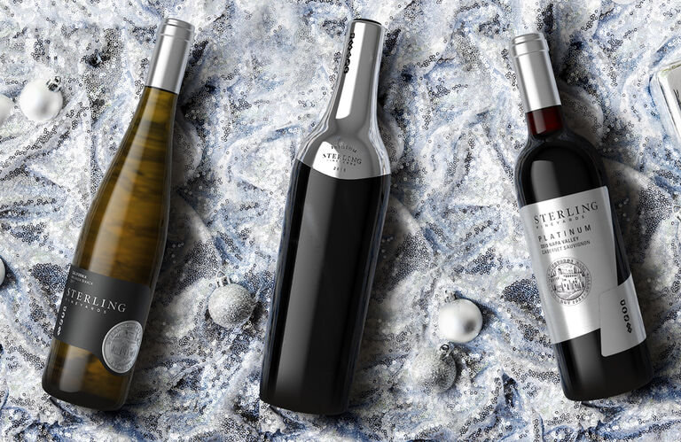 Sterling Vineyards Malvasia Bianca, Platinum Cabernet Sauvignon, and Iridium Cabernet Sauvignon  for Wine Gifts