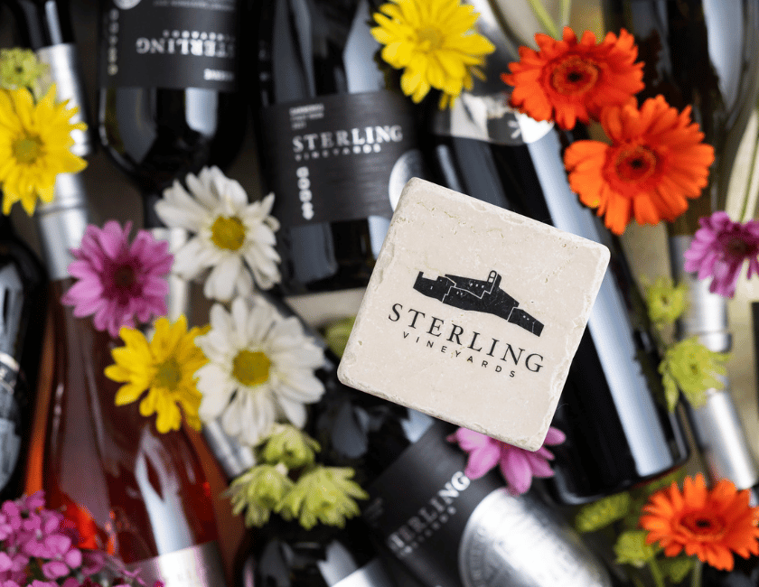 Sterling bottles and Sterling stone coaster