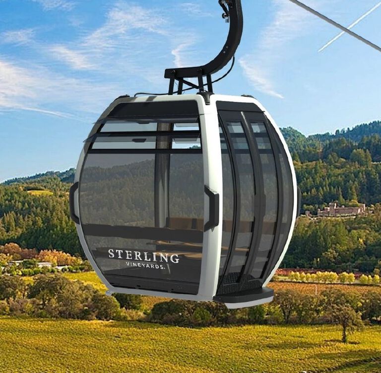 Mock up of all new Arial Tram to be revealed in Summer of 2023 at Sterling Vineyards