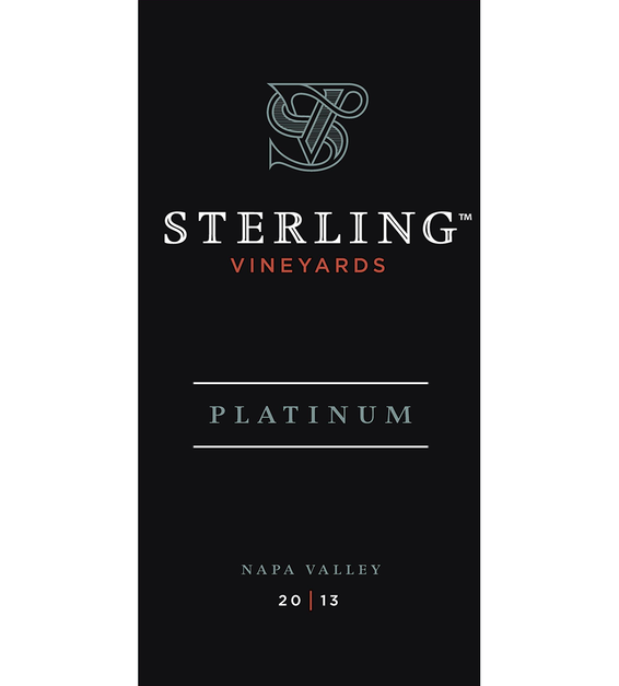 2013 Sterling Vineyards Platinum Napa Valley Cabernet Sauvignon Front Label