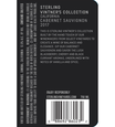 2017 Sterling Vineyards Vintner's Collection California Cabernet Sauvignon Back Label, image 3