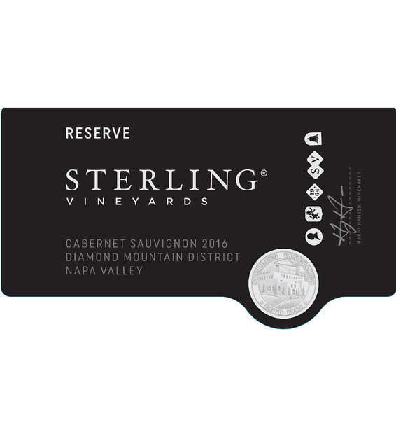 2016 Sterling Vineyards Diamond Mountain District Napa Valley Cabernet Sauvignon Front Label