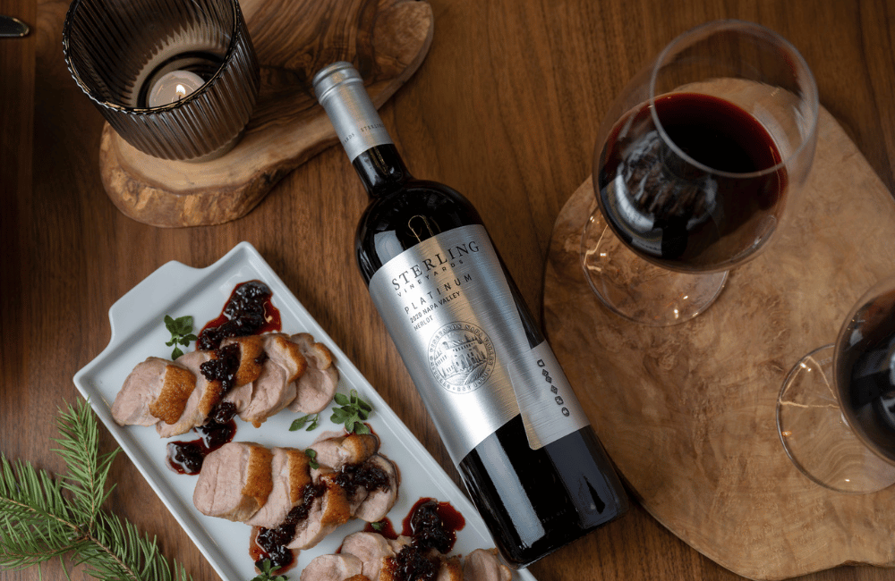 Pan Roasted Duck Breast with Red Wine Reduction